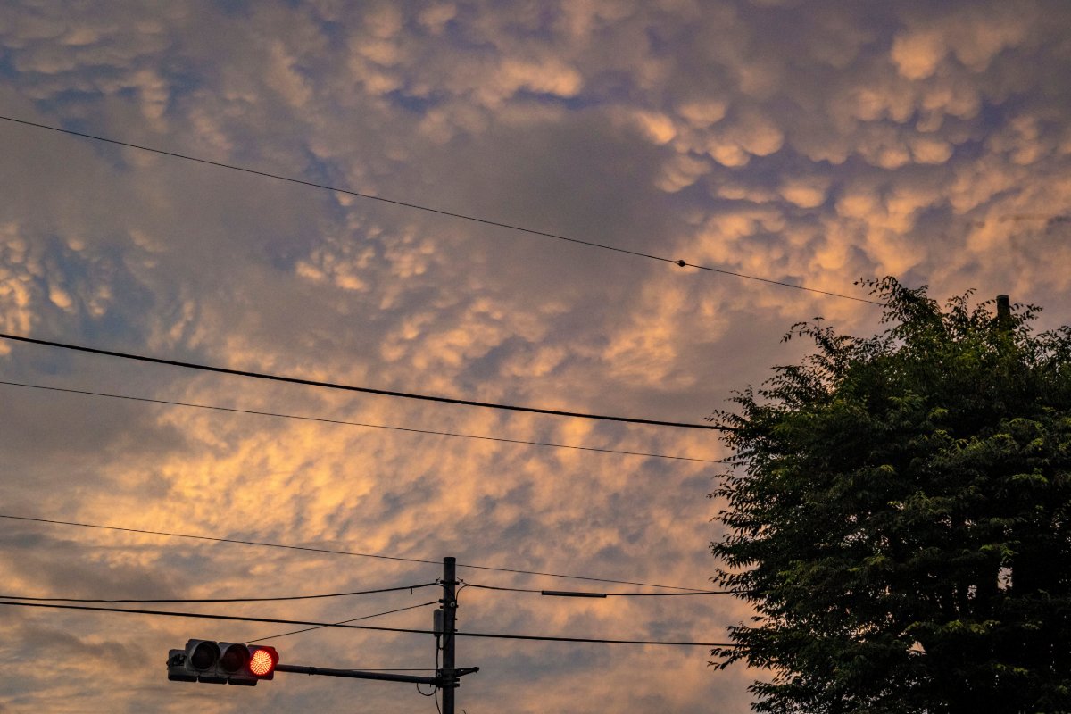 台風後の夕空②