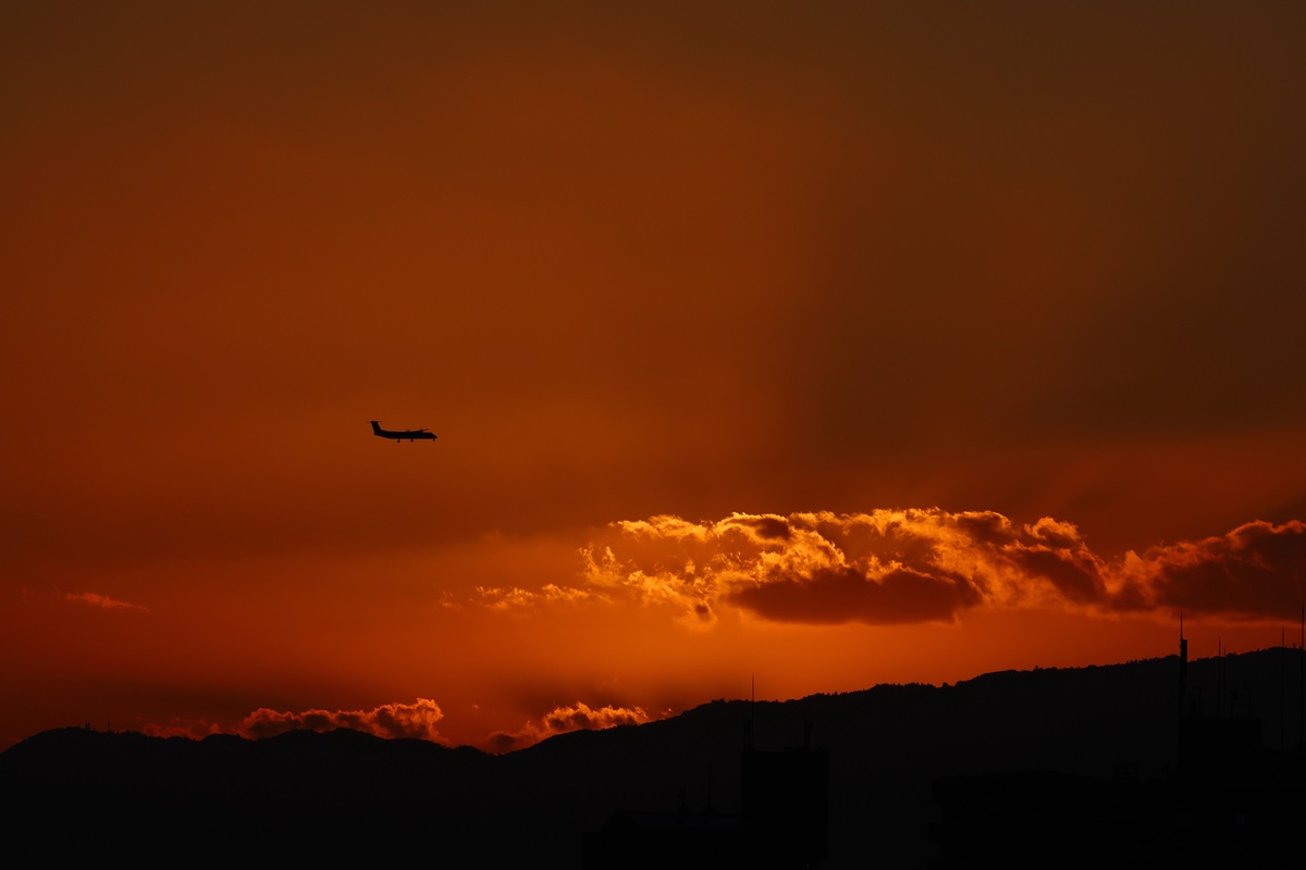 夕暮れ