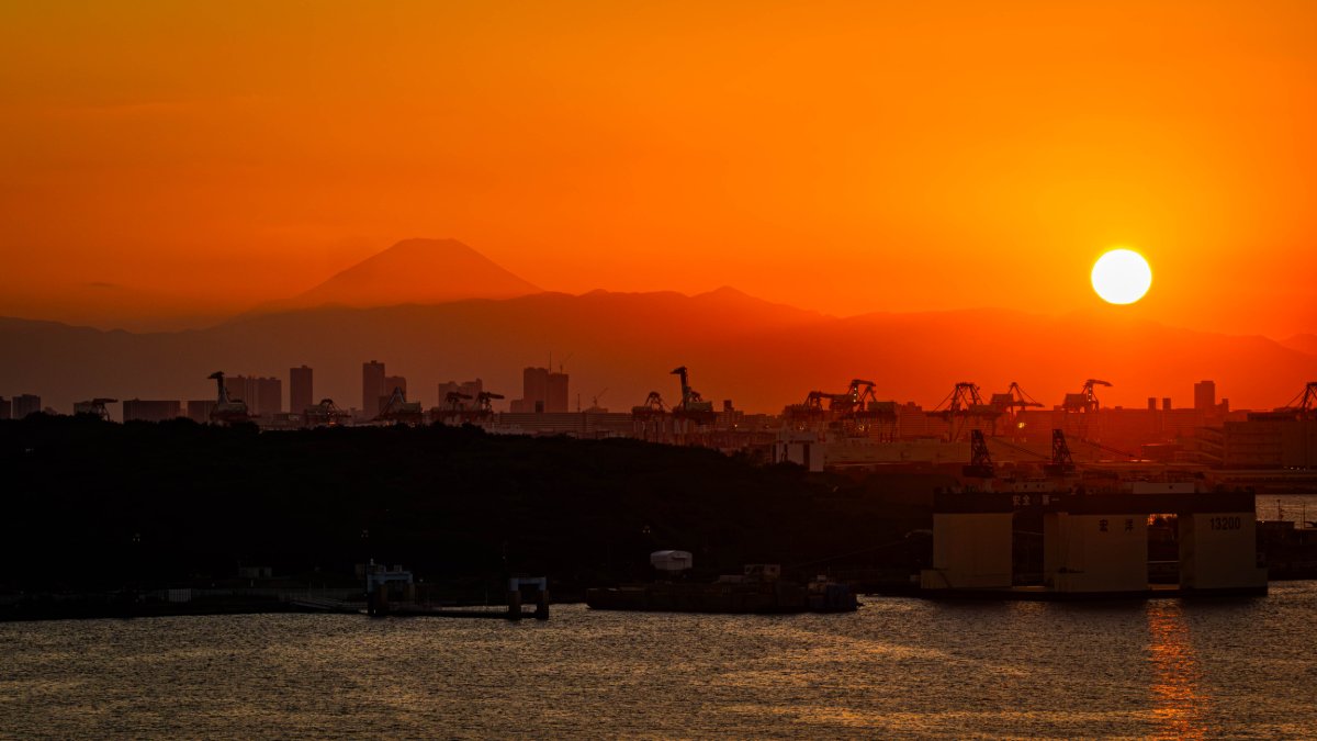 富士夕景