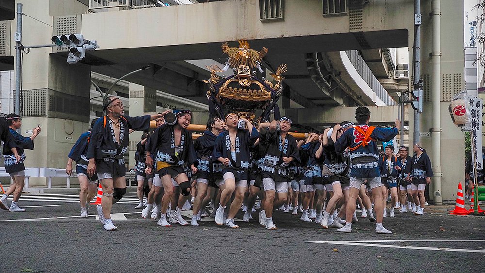 担ぐ